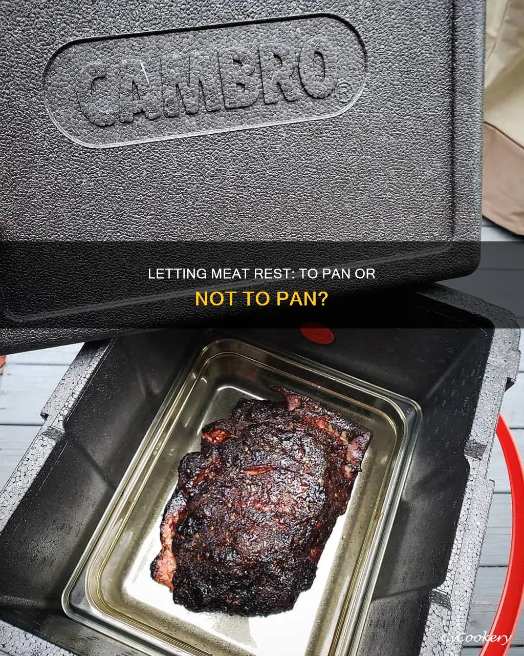 do you let meat rest in pan
