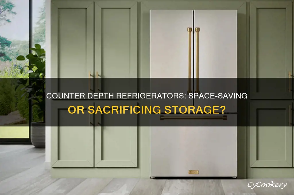 do you lose space with a counter depth refrigerator