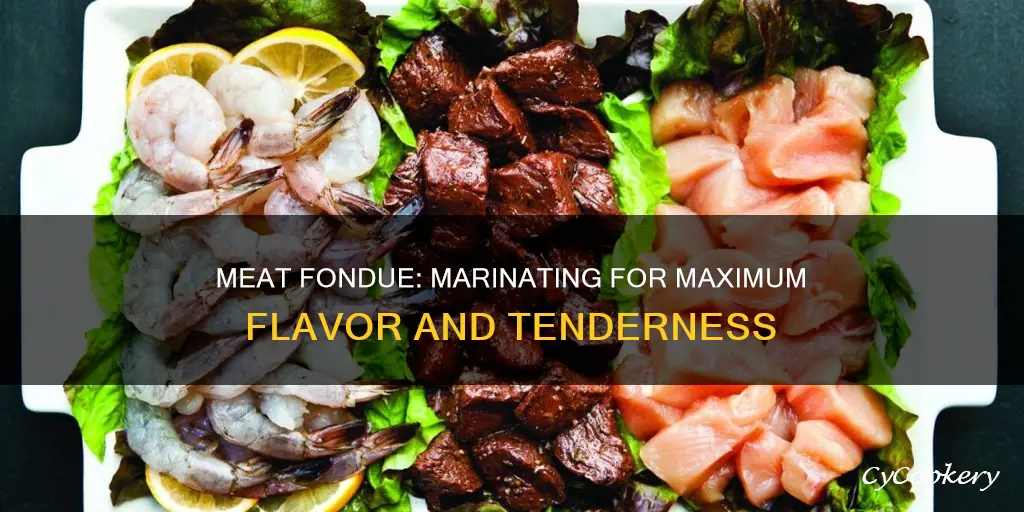 do you marinate meat for fondue