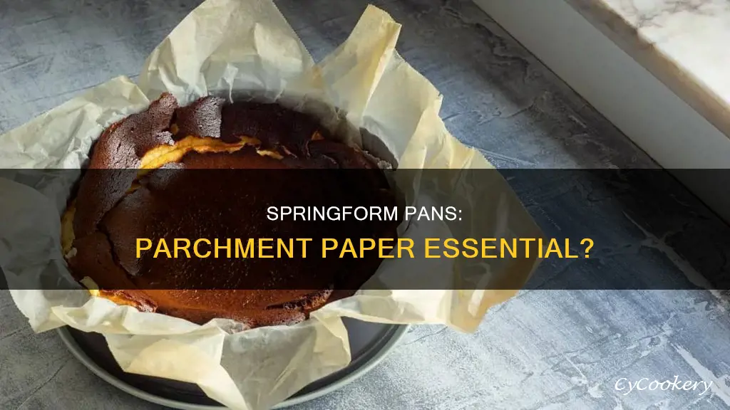 do you need parchment paper for springform pan