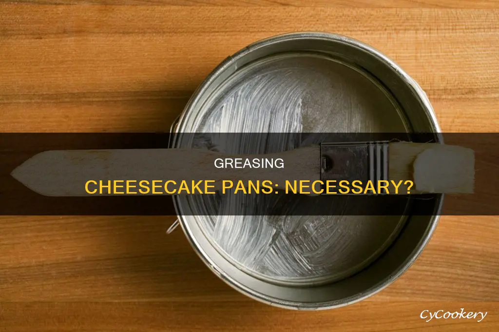 do you need to grease cheesecake pan for grahamcracer crust