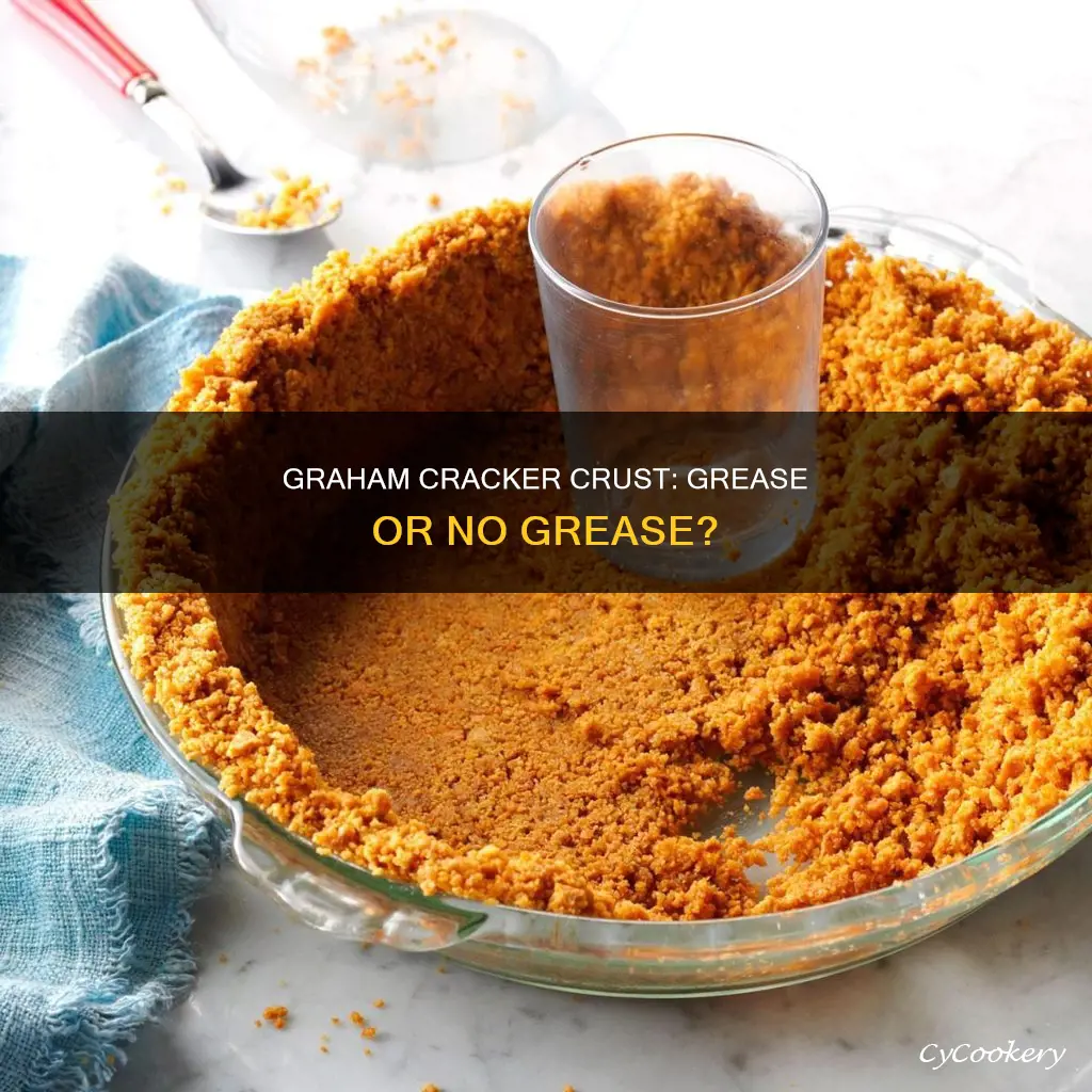 do you need to grease pan for graham cracker crust