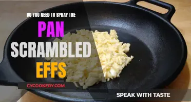 Spraying Pans for Scrambled Eggs