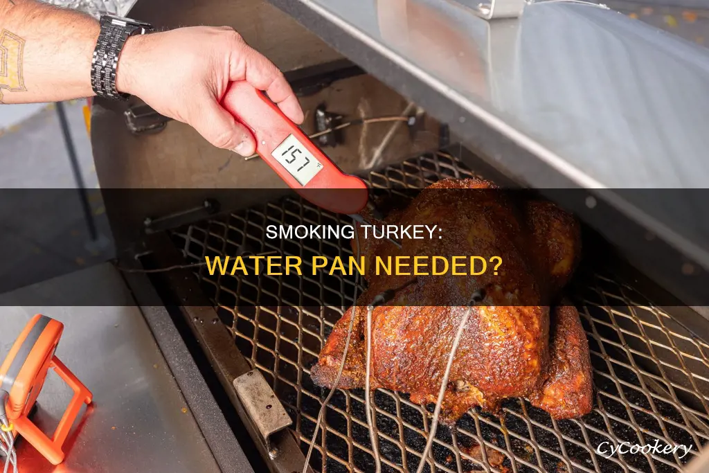 do you need water in a pan while smoking turkey