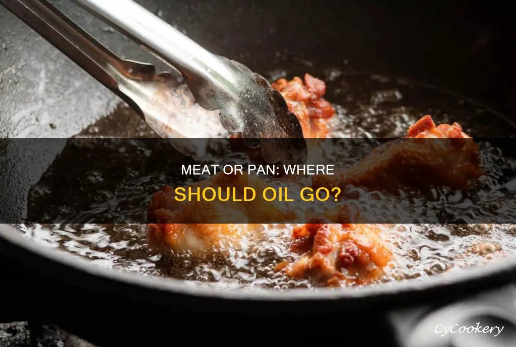 do you oil the meat or the pan