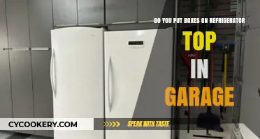 Should You Store Boxes on Top of Your Garage Refrigerator?