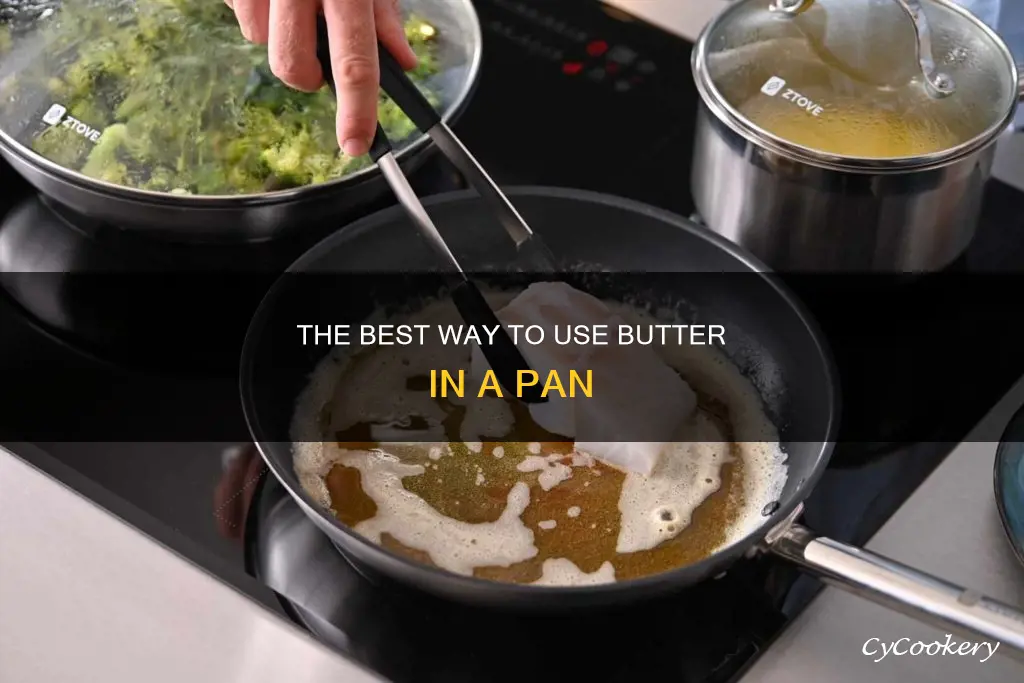 do you put butter before heating pan