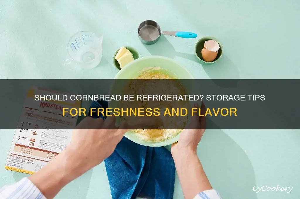 do you put cornbread in the refrigerator
