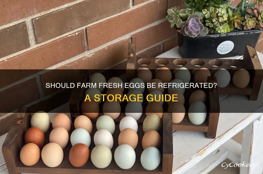 do you put farm fresh eggs in the refrigerator