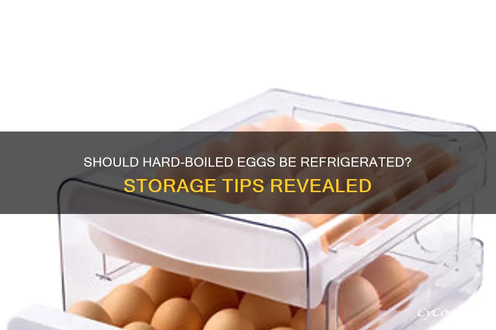 do you put hard boiled eggs in the refrigerator