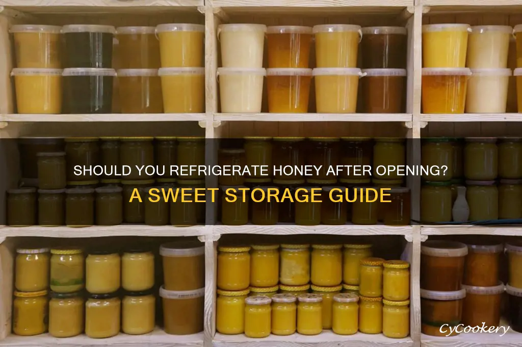 do you put honey in the refrigerator after opening