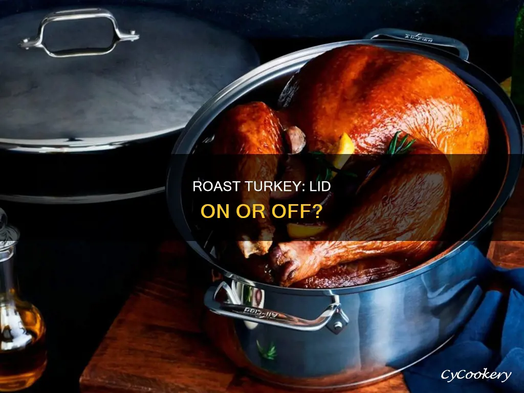 do you put lid on pan roast a turkey