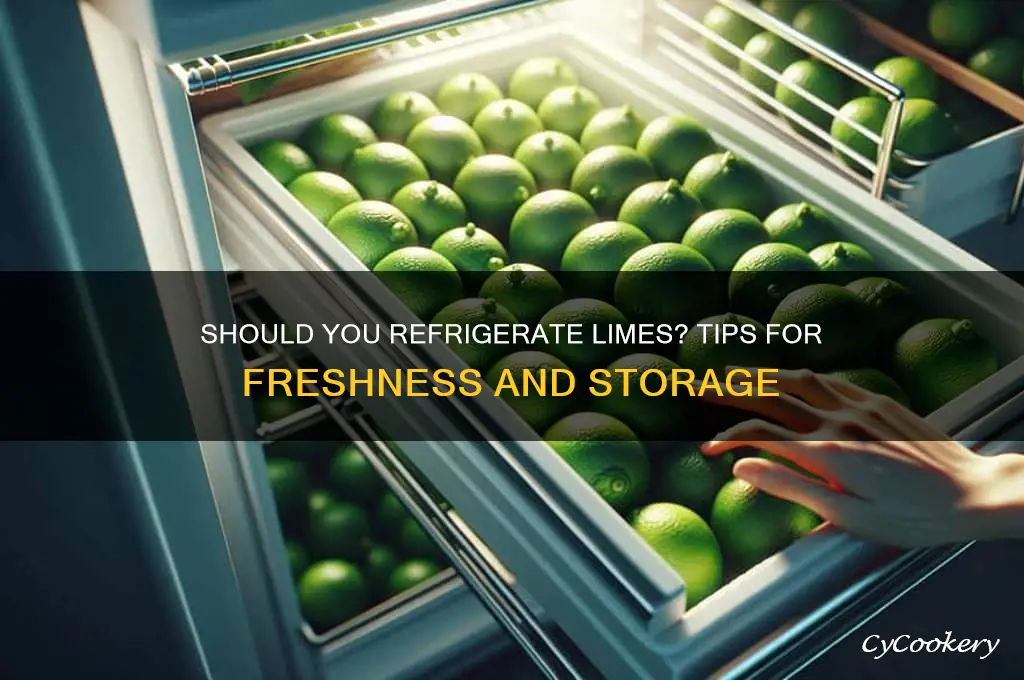 do you put limes in the refrigerator