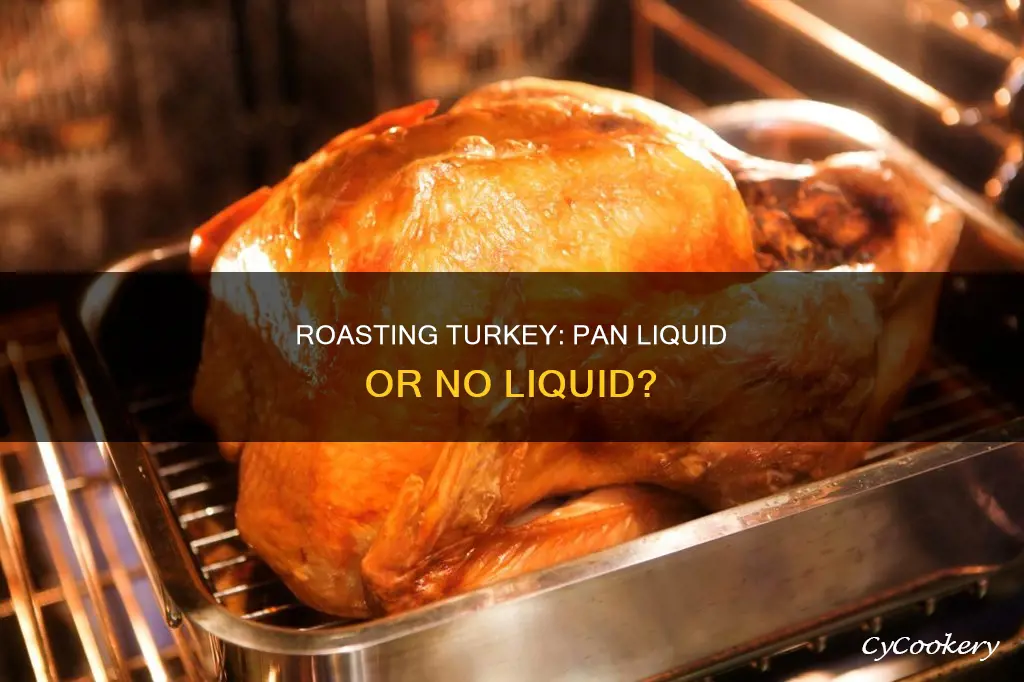 do you put liquid in pan when roasting a turkey