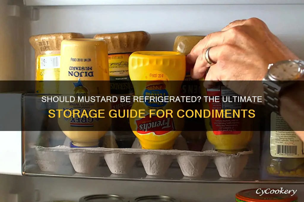 do you put mustard in the refrigerator