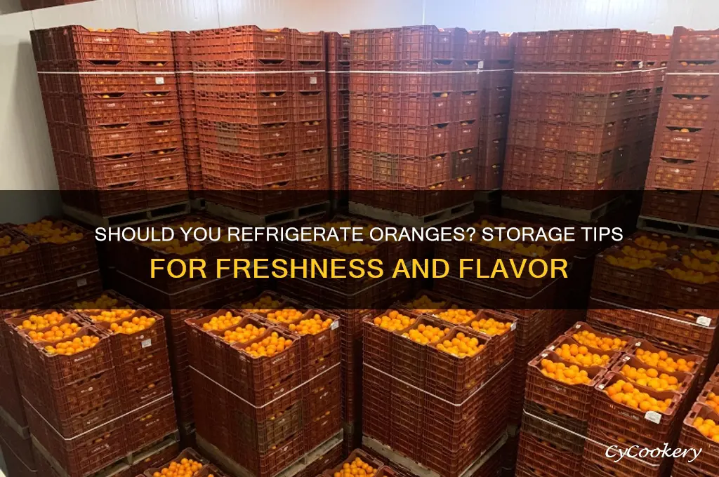 do you put oranges in the refrigerator