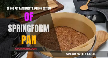 Springform Pans: Parchment Paper at the Bottom?