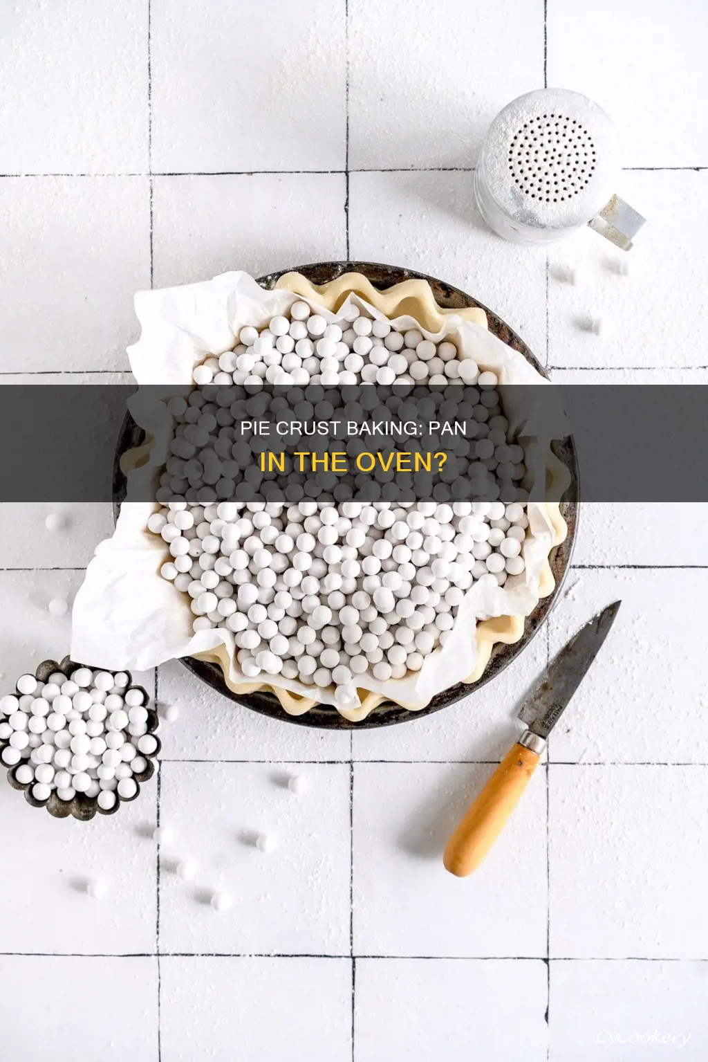 do you put pie crust pan directly on oven