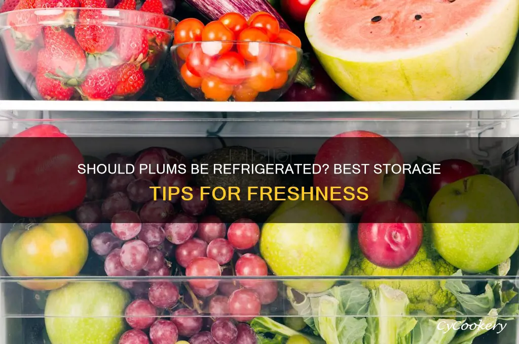 do you put plums in the refrigerator