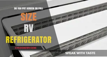 Should You Install a Screen on Your Full-Size RV Refrigerator?