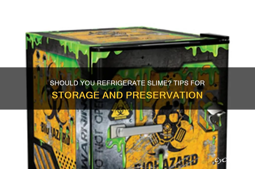 do you put slime in the refrigerator