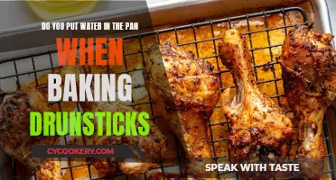 Steam-Baked Drumsticks: Water in the Pan?