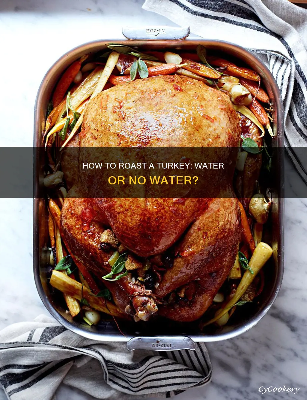 do you put water in turkey pan