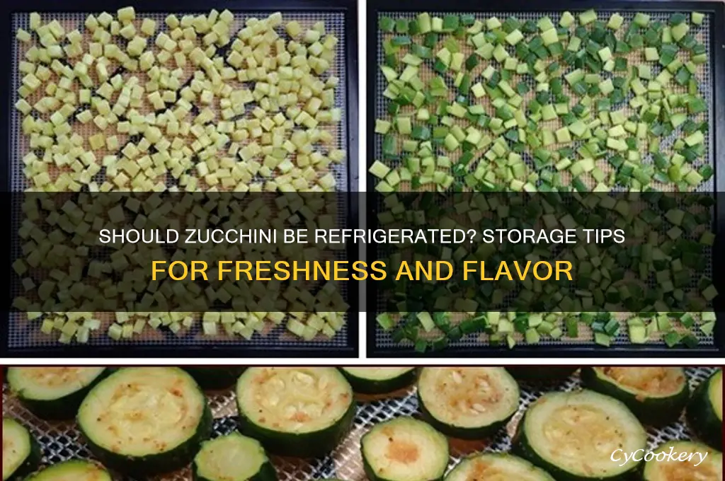 do you put zucchini in the refrigerator