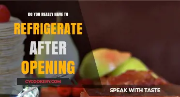 Refrigerate After Opening: Myth or Must for Food Safety?