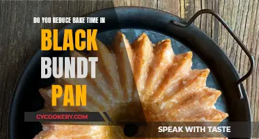 Adjusting Bake Time for Black Bundt Pans