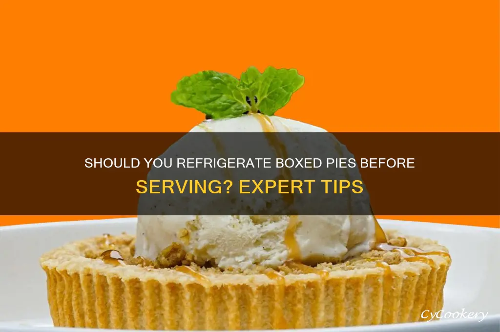 do you refrigerate boxed pies before use