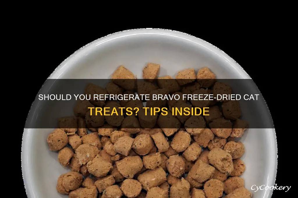 do you refrigerate bravo freeze dried cat treats