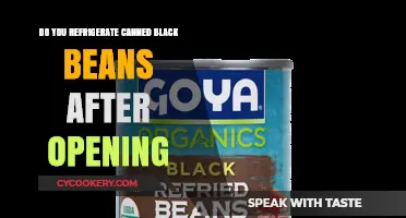 Refrigerating Canned Black Beans: Post-Opening Storage Tips and Best Practices
