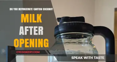 Refrigerating Carton Coconut Milk: Post-Opening Storage Tips and Best Practices
