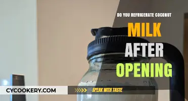 Refrigerating Coconut Milk: Post-Opening Storage Tips for Freshness