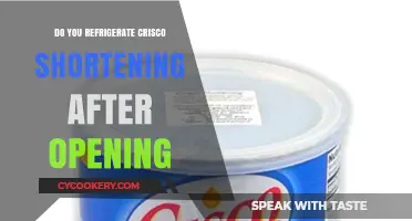 Should You Refrigerate Crisco Shortening After Opening? Expert Tips
