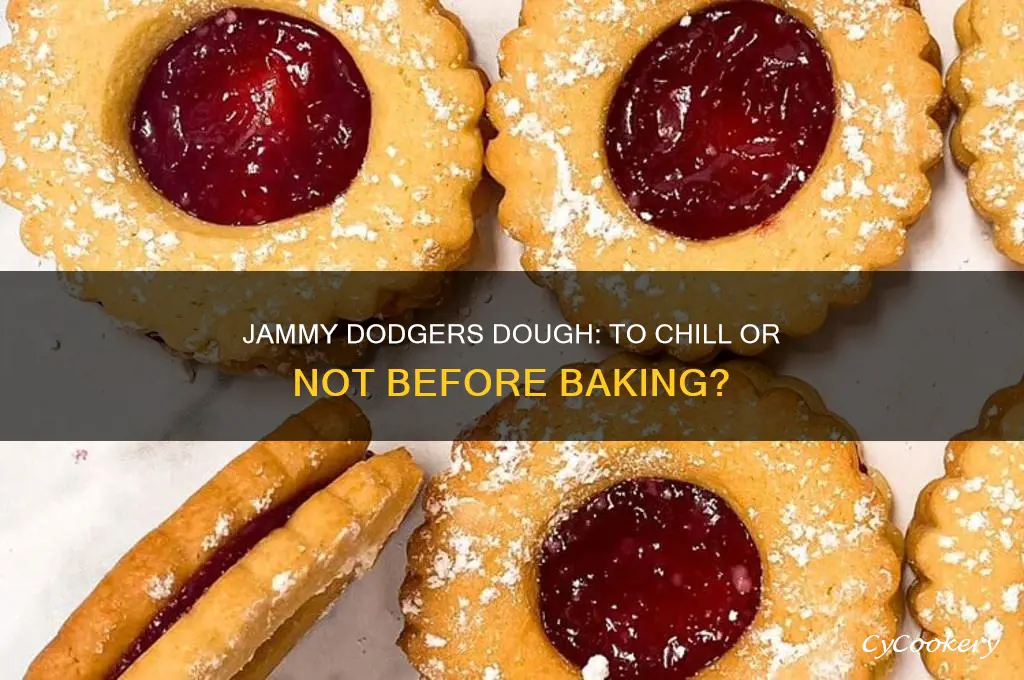 do you refrigerate dough when making jammy dodgers