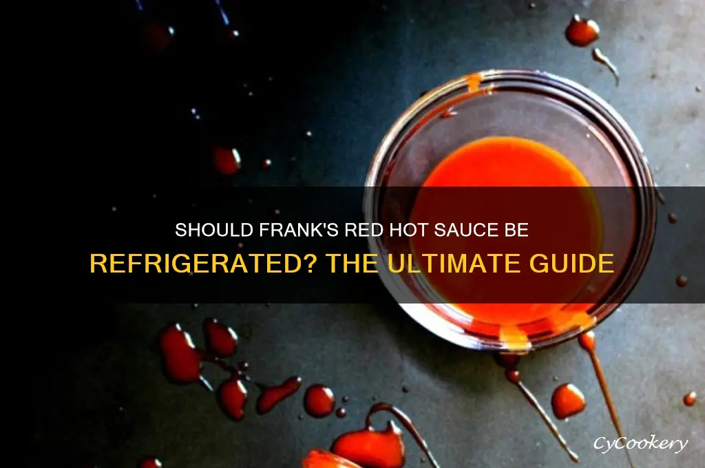 do you refrigerate frank