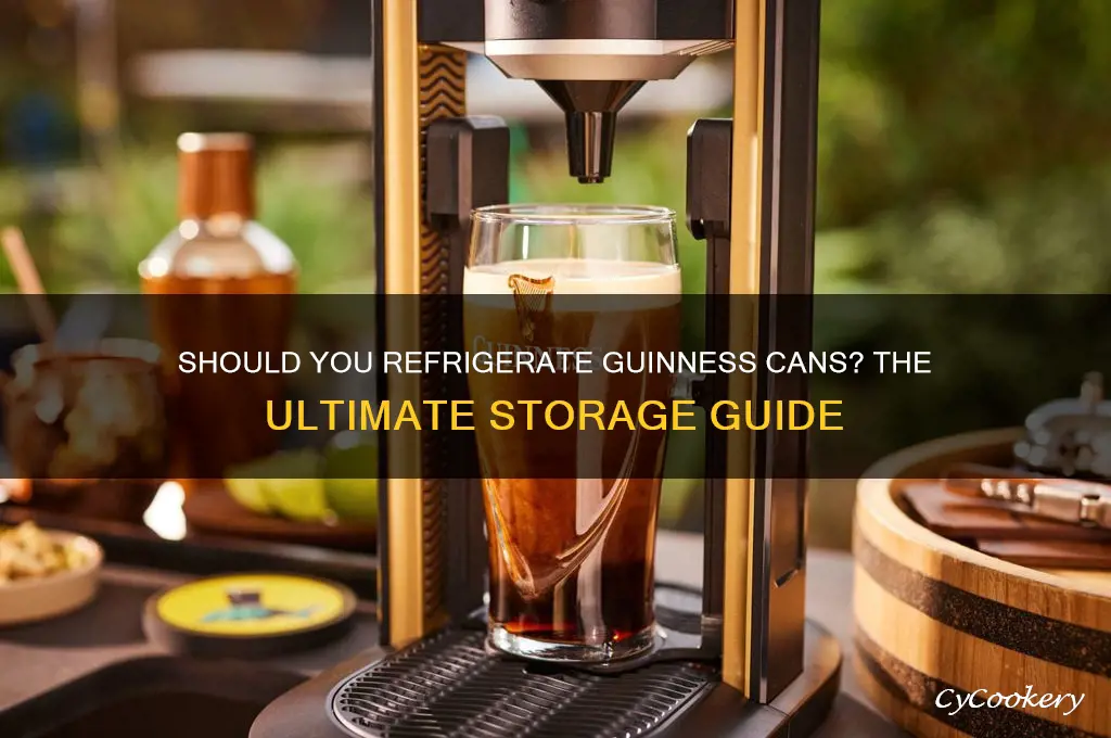 do you refrigerate guinness cans