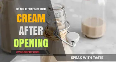 Should Irish Cream Be Refrigerated After Opening? A Guide