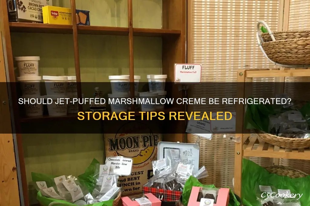 do you refrigerate jet puffed marshmallow creme