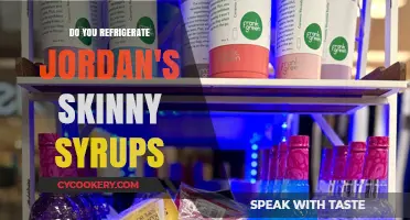 Should Jordan's Skinny Syrups Be Refrigerated? A Storage Guide