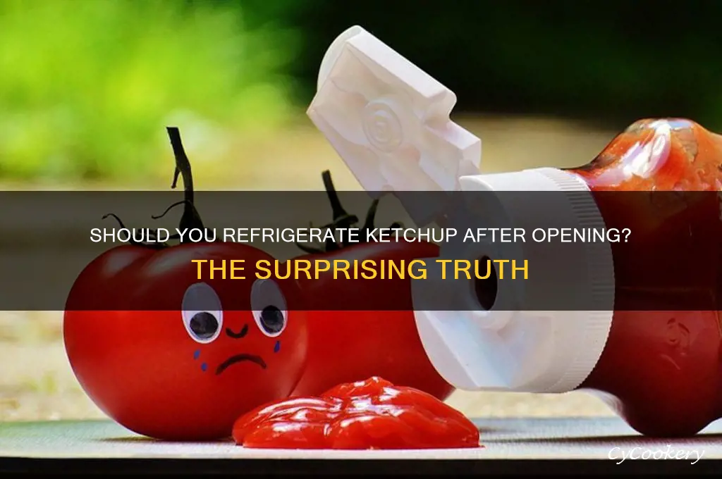 do you refrigerate ketchup after opening it