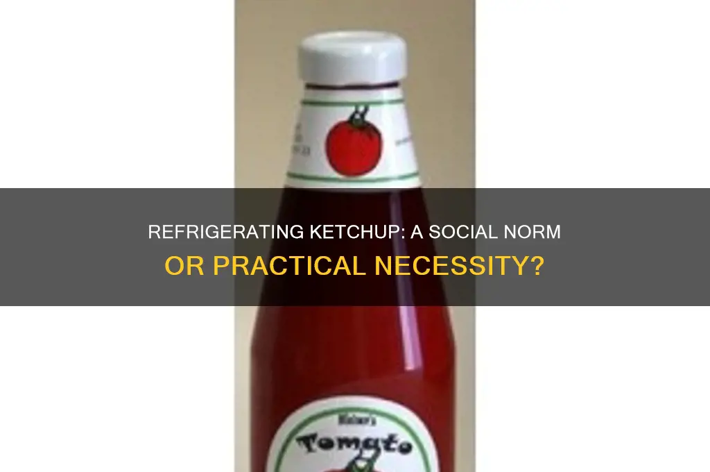 do you refrigerate ketchup because everyone else does