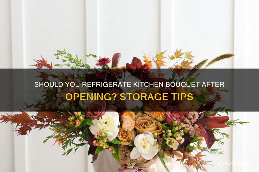 do you refrigerate kitchen bouquet after opening