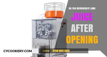 Should You Refrigerate Lime Juice After Opening? Storage Tips Revealed