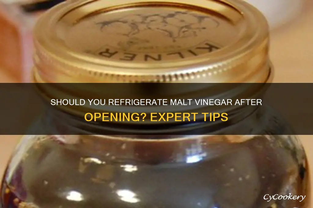 do you refrigerate malt vinegar after opening