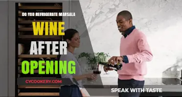Should Marsala Wine Be Refrigerated After Opening? A Guide