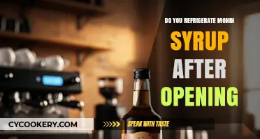 Should You Refrigerate Monin Syrup After Opening? Expert Tips