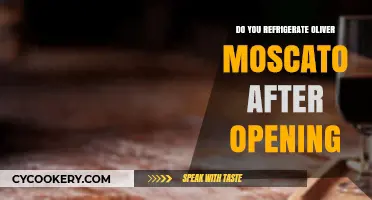 Should You Refrigerate Oliver Moscato After Opening? Expert Tips